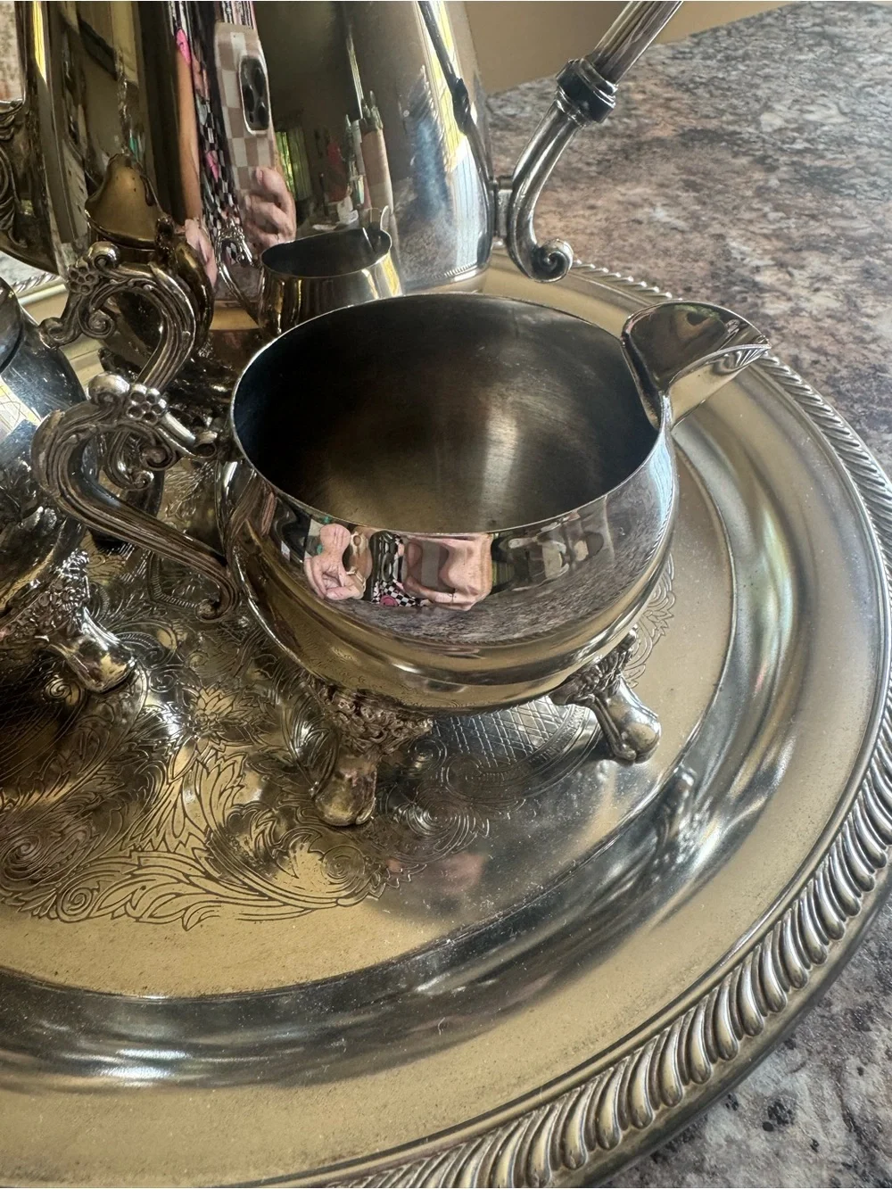 Silver Plated Tea Set - Elegant 3-Piece Service